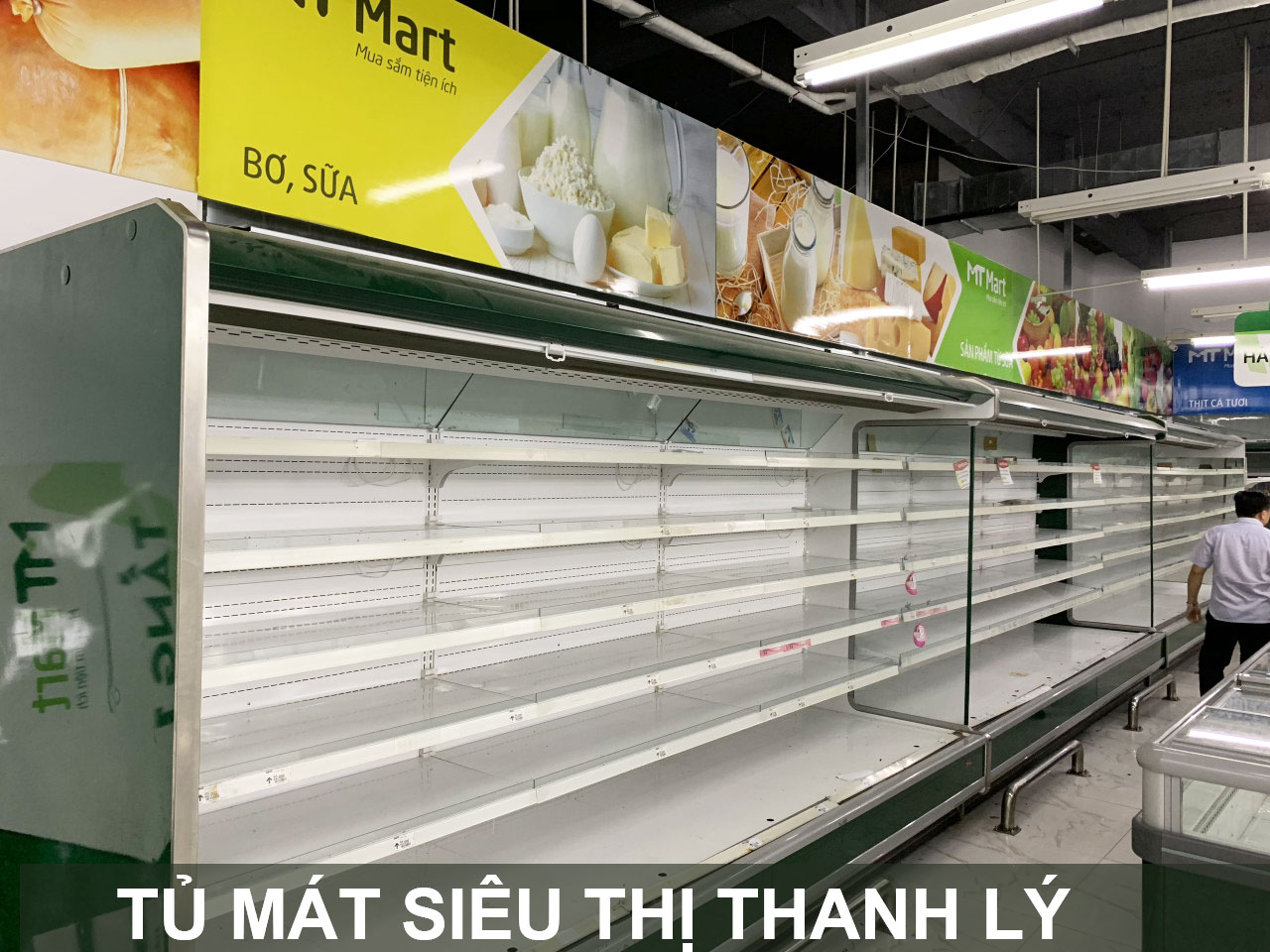 tủ mát siêu thị thanh lý