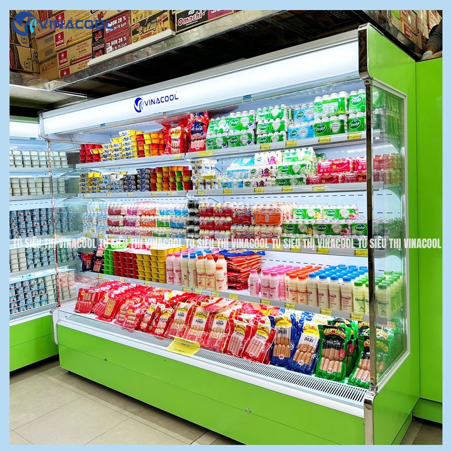 tủ siêu thị nhập khẩu Vinacool